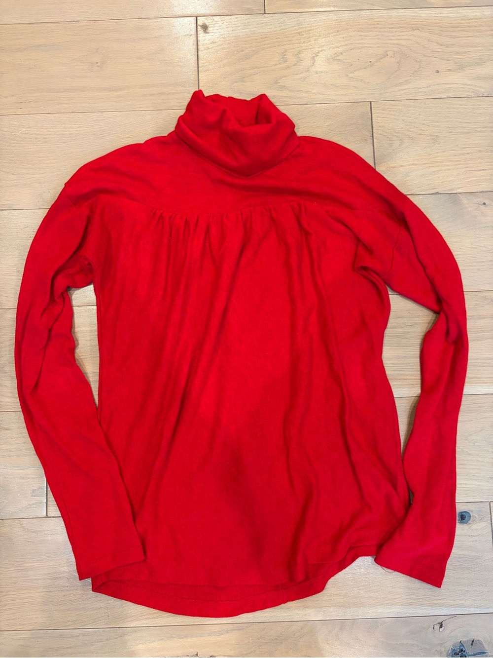 Anthropologie Red Turtleneck Sweater XS